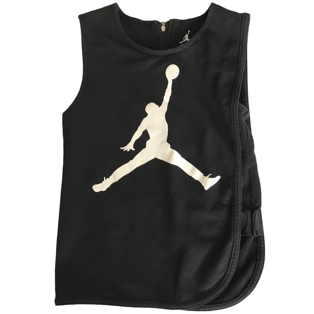 Jordan Girls Jump Man Top Black White Zipper Stretchy Athleisure Girls Medium